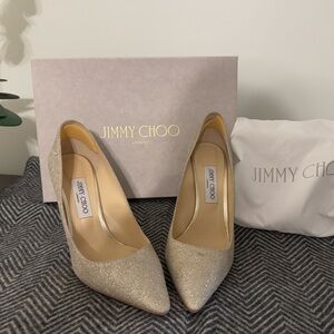 Jimmy Choo Women's Glitter Pumps - Gold
